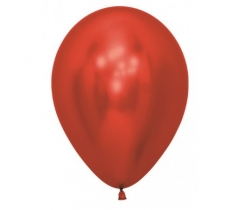 Sempertex 12" Reflex Crystal Red Latex Balloons 50 Pack