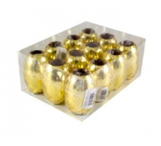 ELEGANZA 5MM CURLING RIBBON 12 X 20M COPS ACETATE BOX METALL