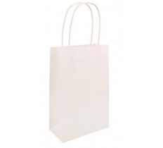 White Paper Party Bag with Matching Handles