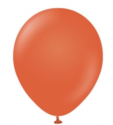 KALISAN 12" RETRO RUST ORANGE LATEX BALLOONS 100PACK