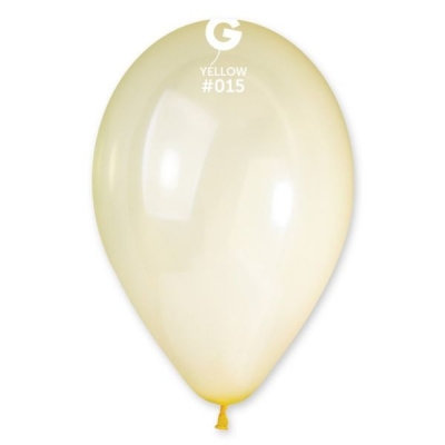 GEMAR 13" PK50 LATEX BALLOONS CRYSTAL YELLOW #015