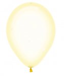 Crystal Pastel Yellow Latex Balloons 12"/30cm - 50 Pack