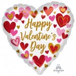 PLAYFUL VALENTINES DAY HEARTS BALLOON
