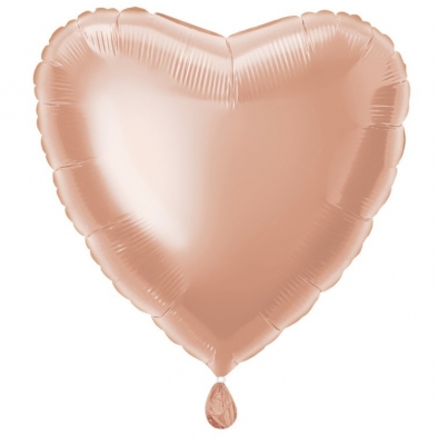 Rose Gold Heart Foil Balloon 18"