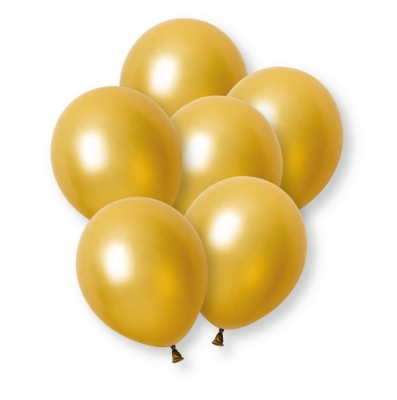 12" Latex Balloons 8ct Dark Gold Pearl Premium