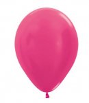Metallic Solid 12" Latex Balloons 50 Pack ( Assorted )