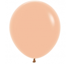 Fashion Colour Solid Peach Blush Latex Balloons 18" 25 Pack