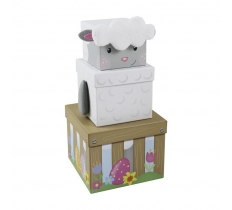 3PC EASTER LAMB PLUSH BOX