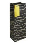 Black Geo Bottle Bag