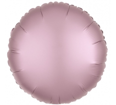 AMSCAN METALLIC PASTEL PINK CIRCLE STANDARD FOIL BALLOON