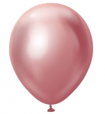 KALISAN 12" MIRROR PINK LATEX BALLOONS (50)