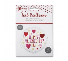 VALENTINES DAY ROUND FOIL BALLOON