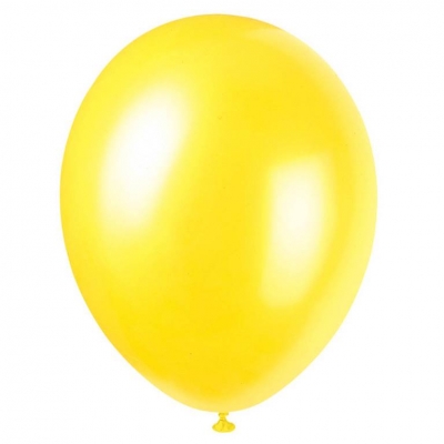 12" PREMIUM PEARLIZED BALLOONS 8 PACK CAJUN YELLOW
