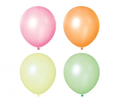 Neon 12" Standard Balloons In Assorted Colours 10 Pack