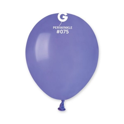 GEMAR 5" PK50 LATEX BALLOONS PERIWINKLE #075