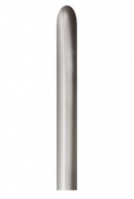 Sempertex 260 Nozzle Up Reflex Silver Latex Balloons 50 Pack