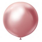 KALISAN 24" MIRROR PINK LATEX BALLOONS 2CT
