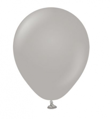 KALISAN 5" STANDARD GREY LATEX BALLOONS 100CT