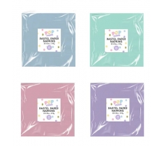 Pastel Paper Napkins 30pk