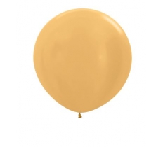Metallic Solid Gold 36" Latex Balloons 91.5cm - 2 Pack PC