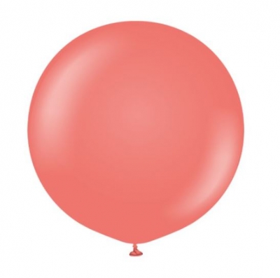 KALISAN 24" STANDARD CORAL LATEX BALLOONS 2CT