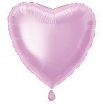 Solid Heart Foil Balloon 18" Pastel Pink