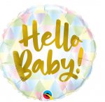 QUALATEX 18" HELLO BABY ROUND