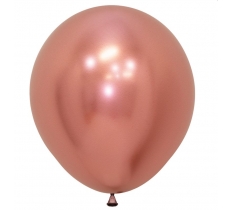 Reflex Rose Gold Latex Balloons 18"/45cm- 15 Pack