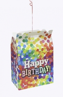 QUALATEX BIRTHDAY CONFETTI BALLOON BOX 38 X 23.2 X 38.5CM