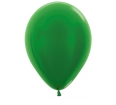 Sempertex 12" Metallic Green Latex Balloons 50 Pack