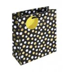 Mono Dots Black Medium Bag