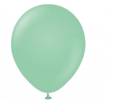 KALISAN 12" STANDARD MINT GREEN LATEX BALLOONS 100PACK