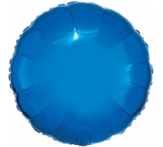 AMSCAN METALLIC BLUE CIRCLE STANDARD PACKAGED FOIL BALLOONS