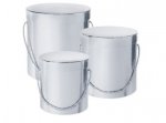 HAMILTON HAT BOX SILVER SET OF 3