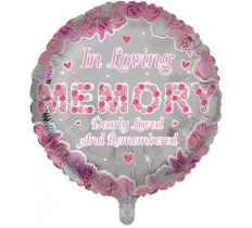 In Loving Memory Pink Round (RB1809A)