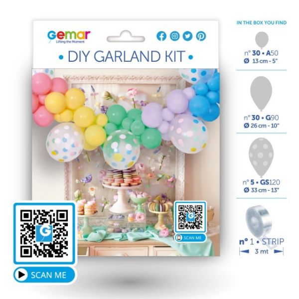 Balloon DIY Garland Kit Macaron - Click Image to Close