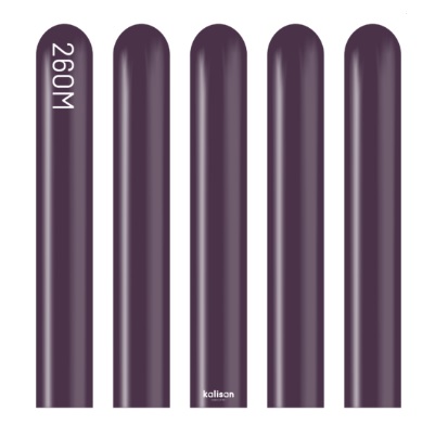 Kalisan 260 Modelling Standard Plum Balloon 100pc - Click Image to Close