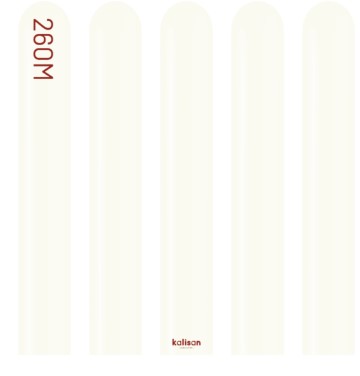 Kalisan 260 Modelling Retro White Balloon 100pc