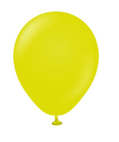 KALISAN 5" STANDARD LIME GREEN LATEX BALLOONS 100CT - Click Image to Close