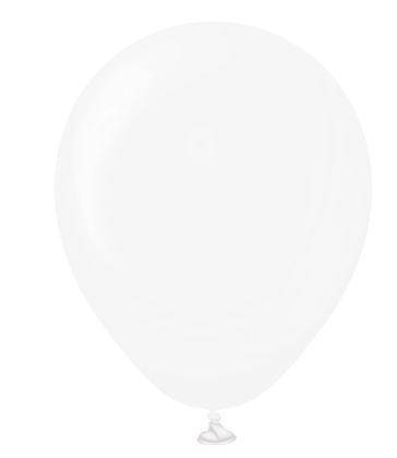 KALISAN 5" TRANSPARENT LATEX BALLOON - 100CT - Click Image to Close