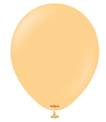 KALISAN 5" STANDARD PEACH LATEX BALLOON - 100CT - Click Image to Close
