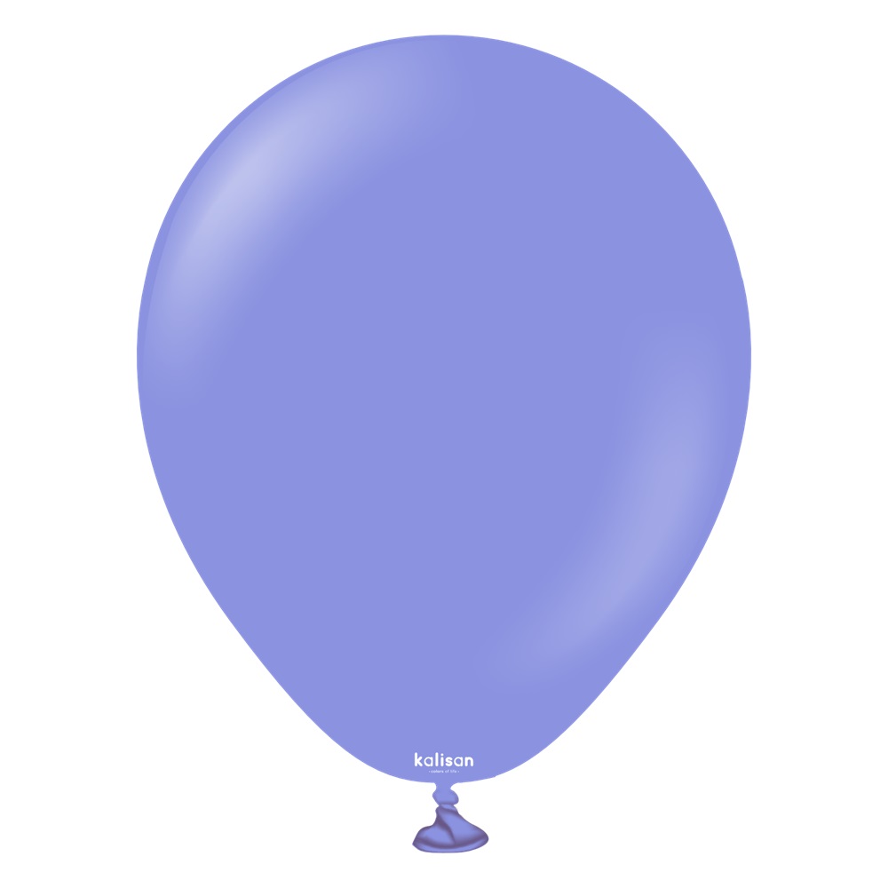 Kalisan 5" Standard Periwinkle Latex Balloons 100 Pack - Click Image to Close
