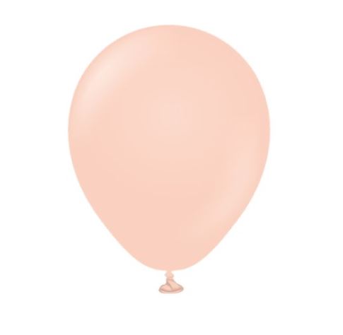 KALISAN 5" MACARON SALMON LATEX BALLOONS (100) - Click Image to Close