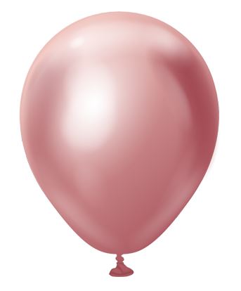 KALISAN 5" MIRROR PINK LATEX BALLOONS (100) - Click Image to Close