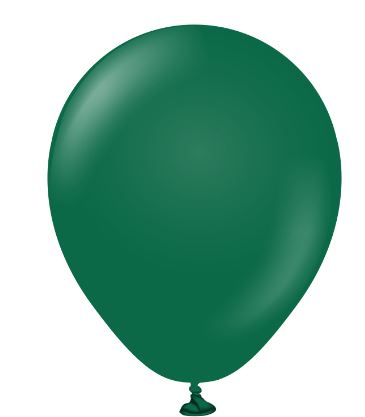 KALISAN 12" STANDARD DARK GREEN LATEX BALLOON 100CT - Click Image to Close