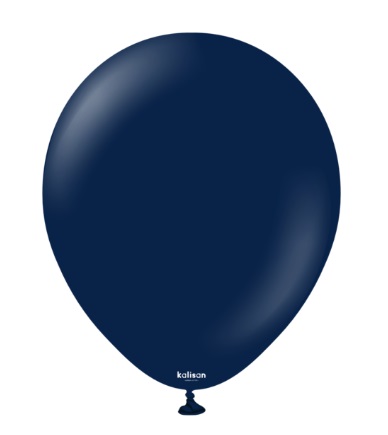 Kalisan 12" Standard Navy Blue Latex Balloon 100Pack - Click Image to Close