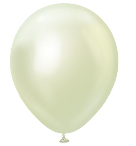 KALISAN 12" MIRROR GREEN GOLD LATEX BALLOONS (50) - Click Image to Close