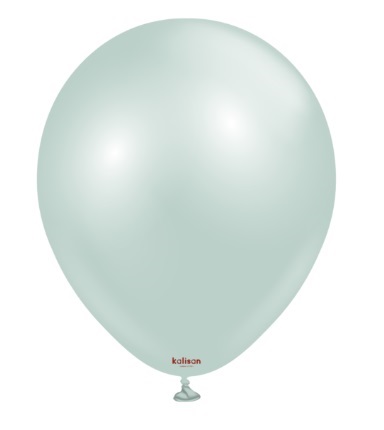 Kalisan 12" Aura Ice Mint Latex Balloon 50 Pack - Click Image to Close