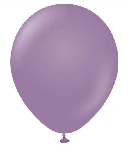 KALISAN 12" RETRO LAVENDER LATEX BALLOONS 100CT - Click Image to Close