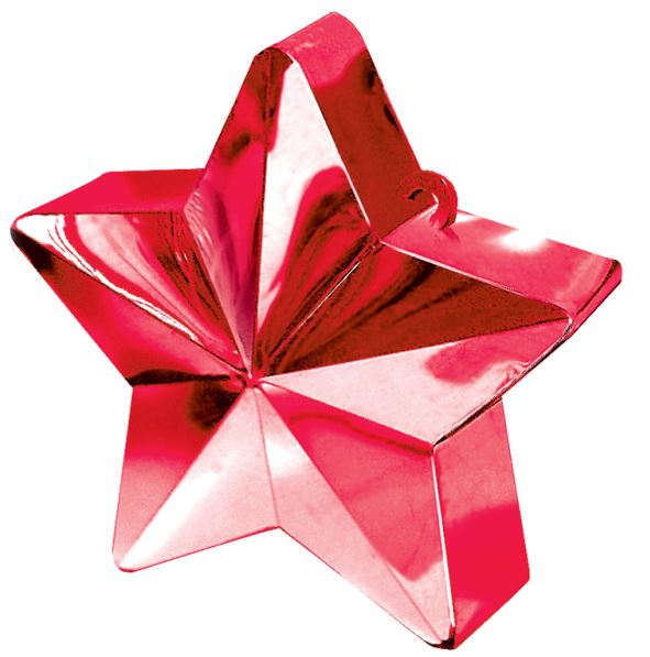 Red Star Balloon Weights 150g / 5oz - Click Image to Close
